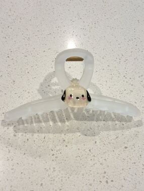 Pochacco Sanrio Frosted Hair Claw Clip Kawaii Cute, NEW